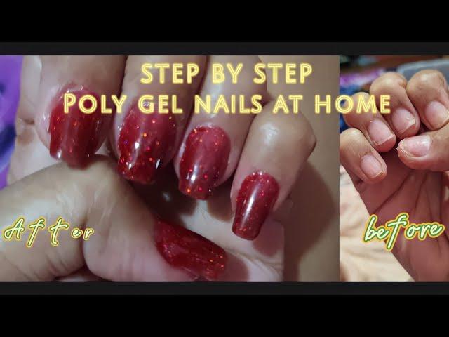 DIY POLY GEL NAILS AT HOME | cris cale