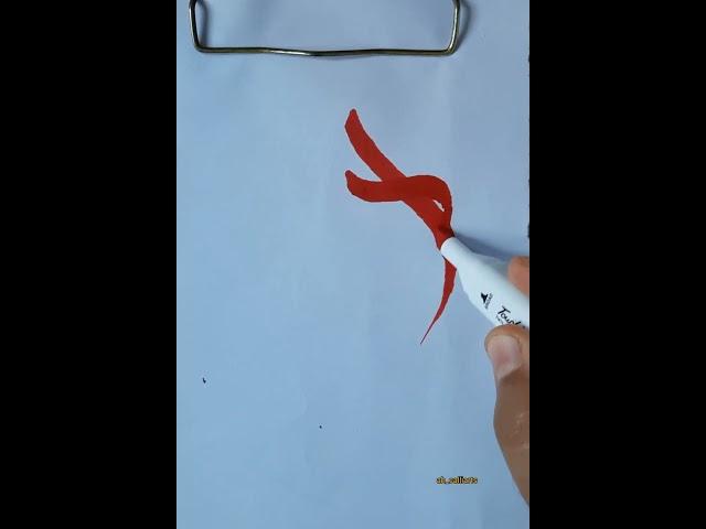 Modern Arabic calligraphy #allahﷻ #ytshorts #viralshorts #creative