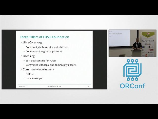 Welcome and Update by the FOSSi Foundation - ORConf 2018