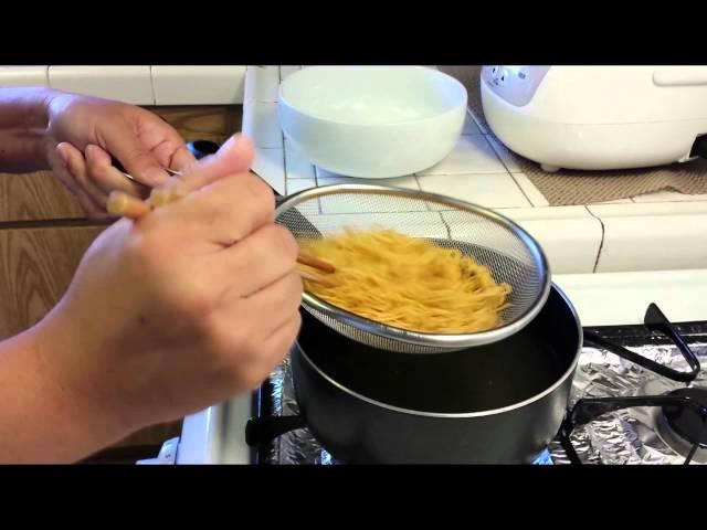 Cooking Chinese Egg Noodle