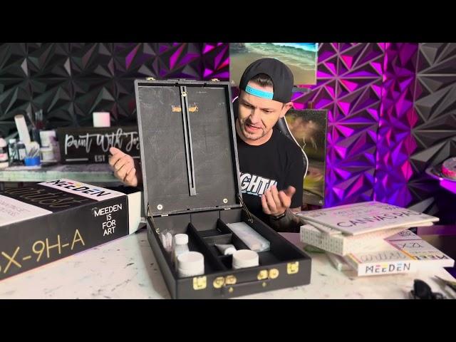 @meedenarts  Acrylic Painting Set with Sketchbox Easel Unboxing by PaintWithJosh