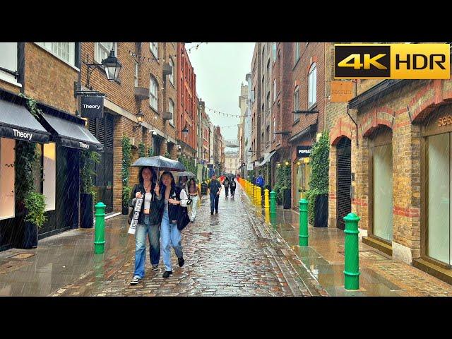 ▶️ 5 Hours of London Rain ️ London Rain Walk Compilation | Best Collection [4K HDR]