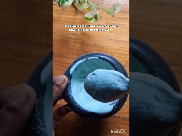 Let's experiment#whitecement #texturepaste #craft #viral