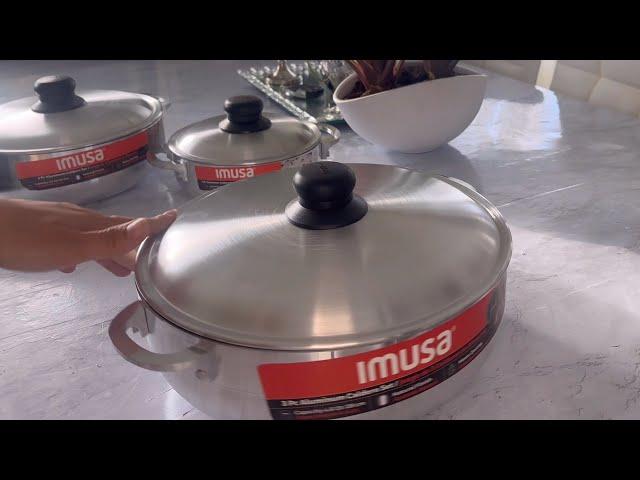 Imusa caldero seasoning and unboxing