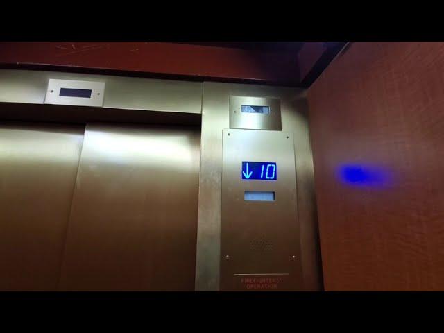 1966 Haughton (mb. Dover/ ThyssenKrupp) Service Elevator at Four Queens North Tower in Las Vegas, NV