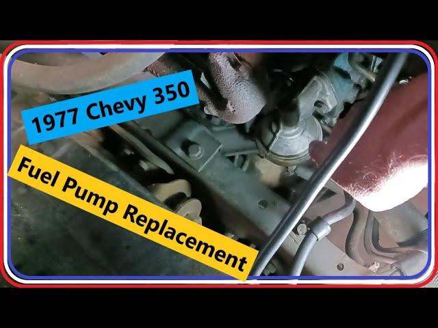 How to Replace a fuel pump on a 1977 Chevy C10 Cheyenne Pickup and some new #vr1 and filter #wix