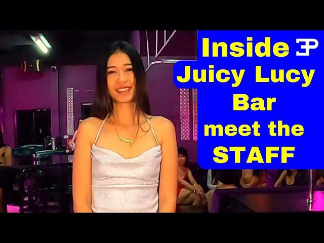 Pattaya Thailand, inside Juicy Lucy Bar, meet the staff