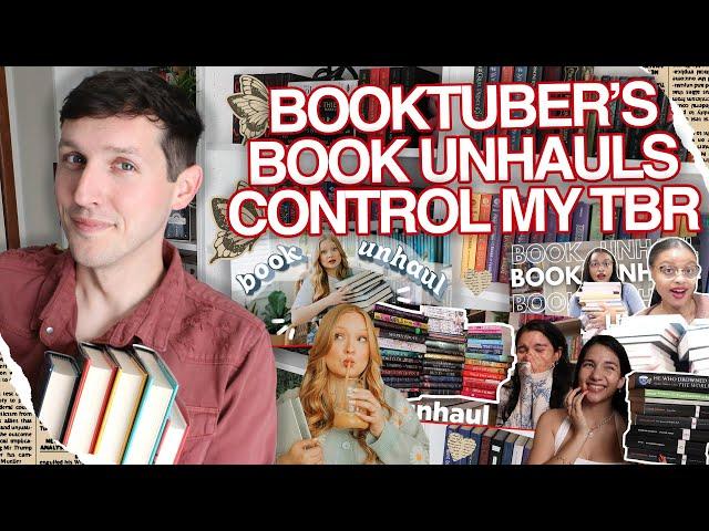 BOOKTUBER'S BOOK UNHAULS CONTROL MY TBR  ft. @livslibrary  @throneofpages  @MinaReads