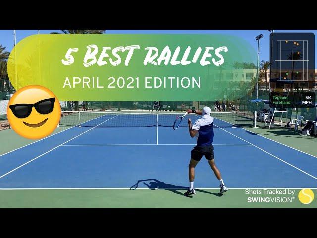 SwingVision Tennis Highlights  5 Best Rallies of the Month