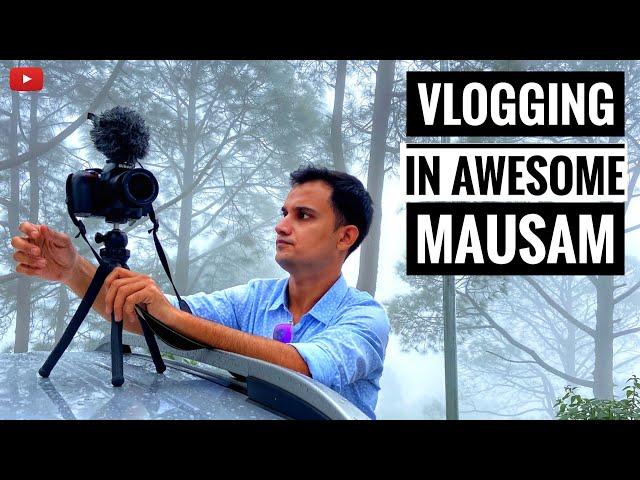 Vlogging in Awesome Mausam, Travelling to Chirping Orchard, Mukteshwar with friends, Best Resort.