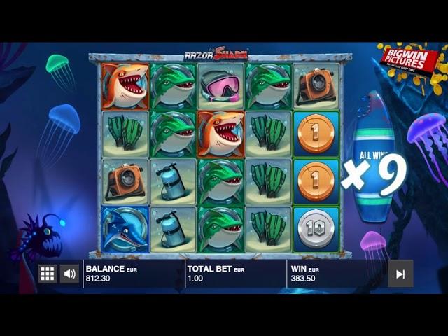 Razor Shark Slot - Free Spins MEGA WIN!