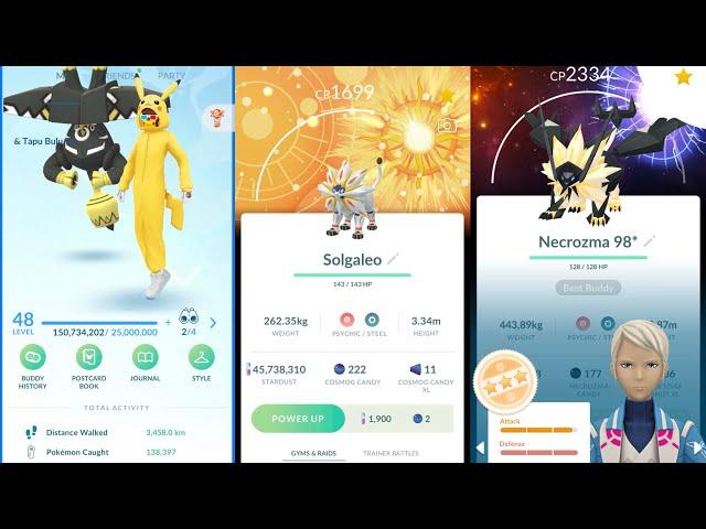 Pokemon Go | Account Level 48 Team Mystic | 479| 55 Million Stardust 