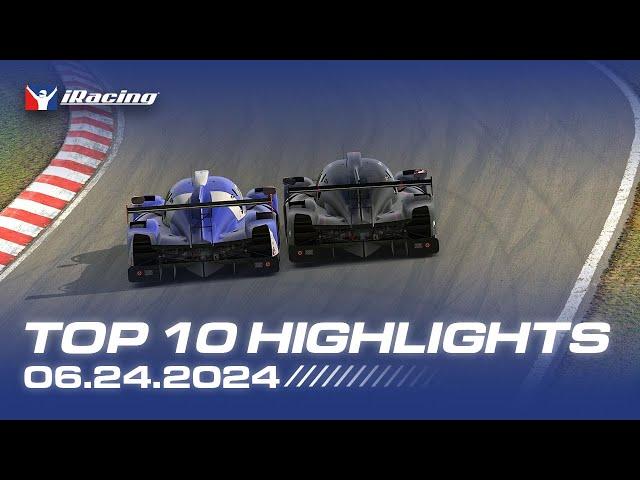 iRacing Top 10 Highlights - June 24th 2024