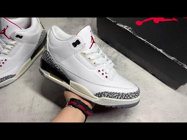 DN3707-100 Jordan 3 "White Cement Reimagined" in Stock!