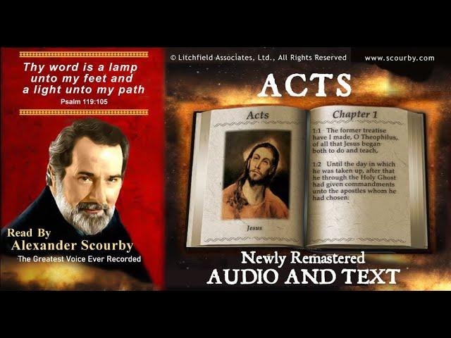 44 | Book of Acts | Read by Alexander Scourby | AUDIO & TEXT | FREE on YouTube | GOD IS LOVE!