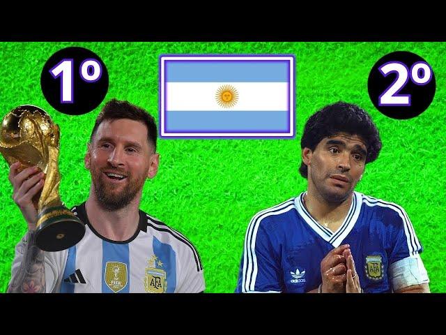 Top 10 mejores jugadores ARGENTINOS de la historia del Fútbol