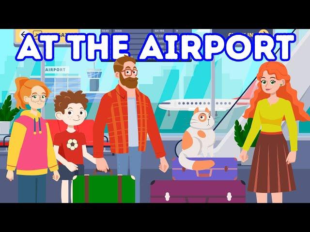 AT THE AIRPORT ️  | English Conversation