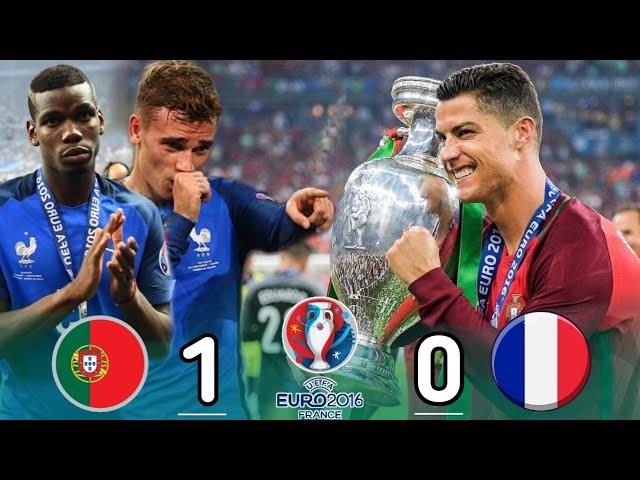 PORTUGAL 1-0 FRANCE FINAL -EURO 2016 CRAZY MATCH  Extended Highlights Goals HD