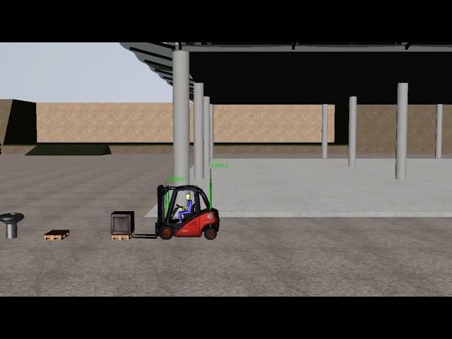 Linde H35 forklift simulator