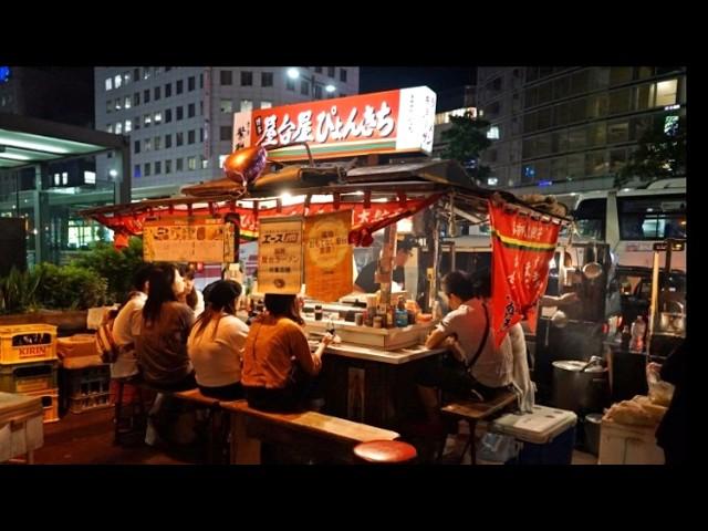 女性客や常連さんで行列＆満席の人気屋台！焼きラーメン・明太子餃子・チャーハンが旨過ぎる屋台｜Japanese street food