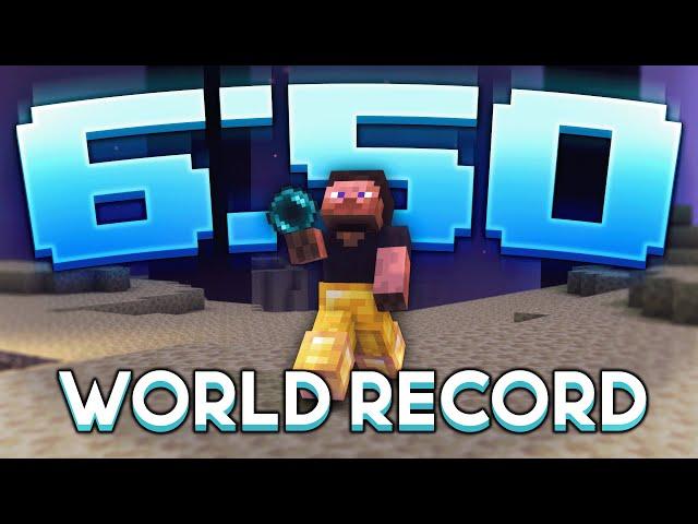 MINECRAFT SPEEDRUN WORLD RECORD 6:50