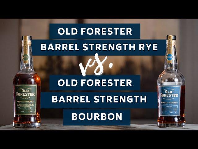 Old Forester Barrel Strength Rye vs Bourbon BLIND REVIEW | Is EITHER Bottle Worth The Hype & Hunt!?