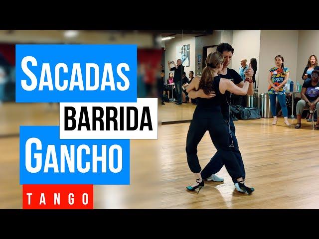 Tango: Sacada-Barrida-Gancho (5-1-2024)