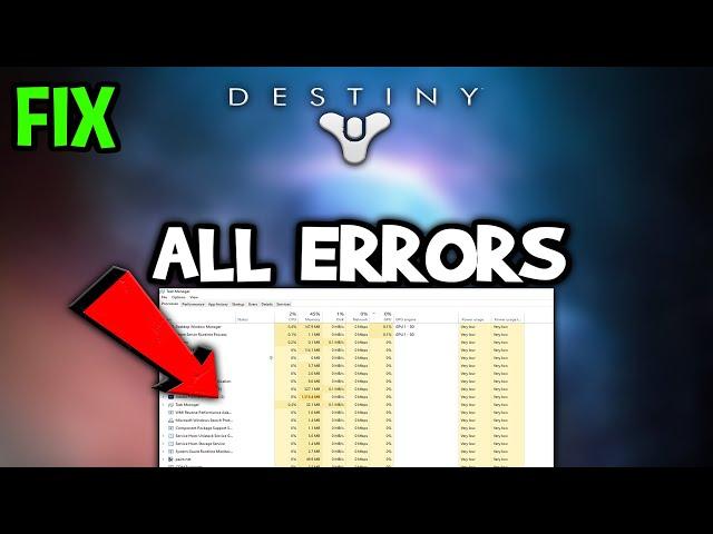 Destiny 2  – How to Fix All Errors – Complete Tutorial