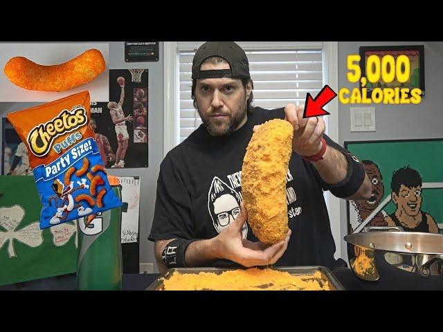 Eating A 5,000 Calorie GIANT Cheetos Cheese Puff Is Not A Smart Idea | L.A. BEAST