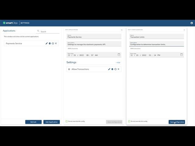 smartObjx Tutorial - Adding Configurations