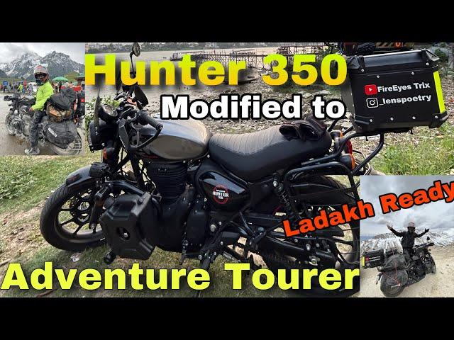 Hunter 350 Modified for Ladakh Ride | @royalenfield