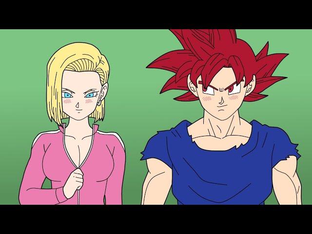 GOKU SAVES ANDROID 18