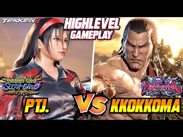 Tekken 8 – PTJ (Jun Kazama) vs KKOKKOMA (Feng Wei) – T8 High Level Gameplay!