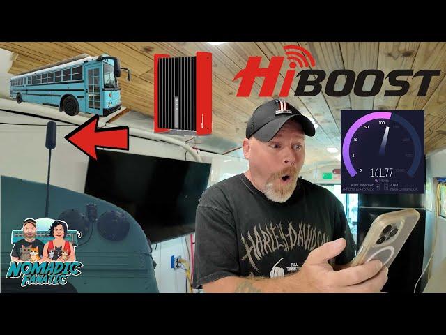 HiBoost Travel 3.0 RV Max Cell Booster on Skoolie ~ FASTER THAN I EXPECTED!