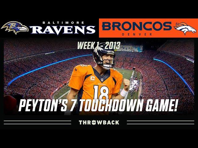 Peyton Manning Throws 7 Touchdown Passes! (Ravens vs. Broncos 2013,  Week 1)