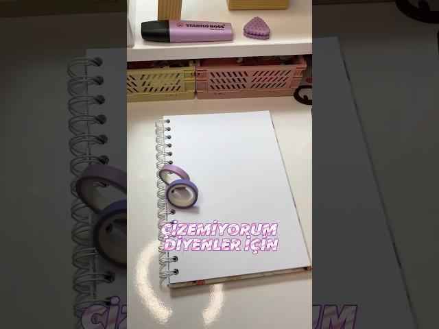 Yapımı kolay bir video çektim umarım beğenirsiniz aşklarım #defter #süsleme #okul #öğrenci