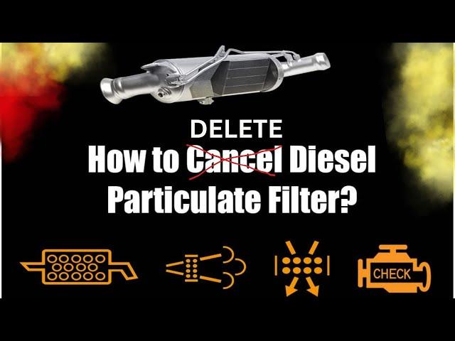 DPF OFF diesel particulate filter removed 1.6 TDI VAG Engine, Dieselpartikelfilter entfernt