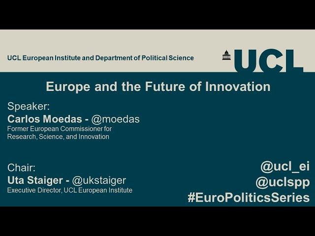 Carlos Moedas: Europe and the Future of Innovation