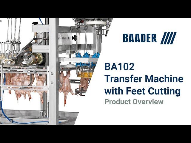 BAADER 102 Transfer Machine with Feet Cutting