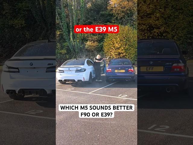 BMW F90 M5 vs E39 M5 SOUND BATTLE! #bmw #cars #bmwm #m5 #exhaust