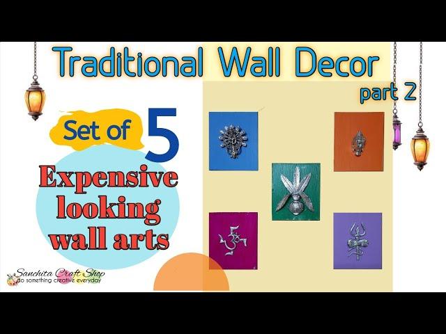 Traditional Wall Decor/ Expensive looking DIY wall decors/ Clay wall arts/ Festive DIY wall decor