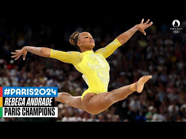 Rebeca Andrade's  #Paris2024 Floor routine ‍️ All-Around Final | Music Monday