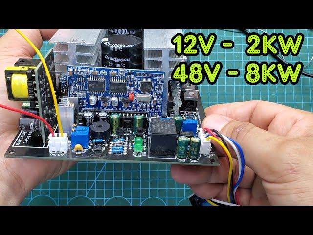 8KW - 48V inverter using an iron transformer | JLCPCB