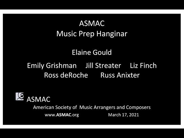 ASMAC Music Prep Hanginar 4, Featuring  Elaine Gould mp4