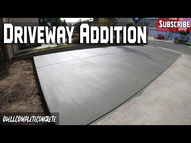 How to Pour a Driveway Addition Part 2