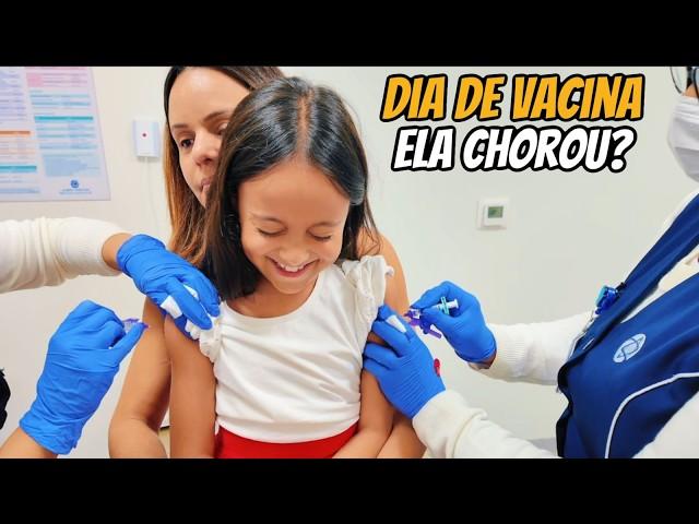 Lara and Lian taking 3 VACCINES: Day to TAKE CARE of my CHILDREN'S health:
