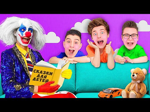 WE BECAME KIDS ! *CLOWN NANNY*