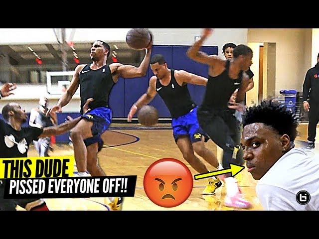 PRO BASKETBALL PLAYER DESTROYS PRIVATE D1 HIGH SCHOOL PICK UP GAME! *THEY WERE PISSED!*