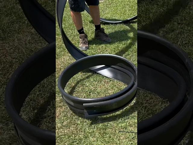 INSTALLING THE VIGORO LANDSCAPE EDGING #shortsfeed #shortsviral #shorts