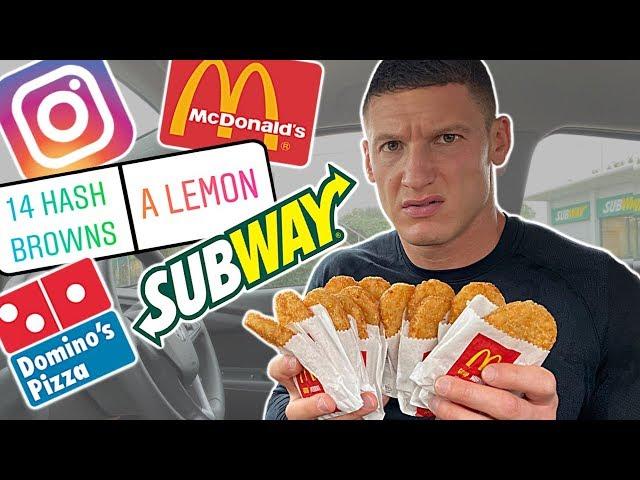 Letting my Instagram followers decide what I eat for 24 hours...